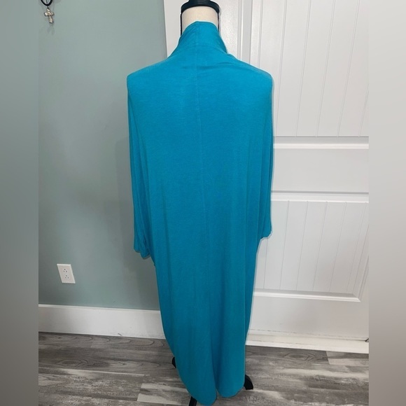 Ugg Australia Blue open front waterfall cardigan jacket size M/L - Picture 3 of 5